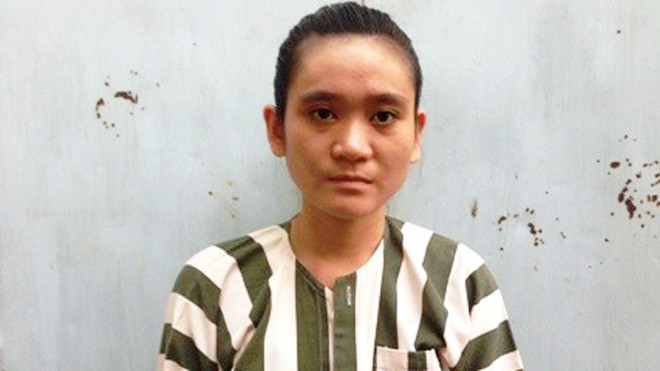 Nghi can Nguyễn Thị Bích Vân tại công an