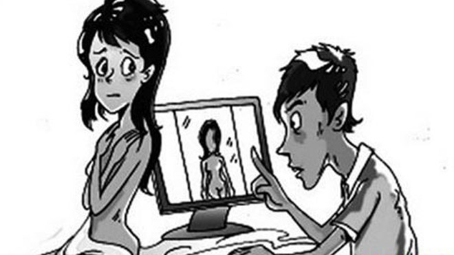 Sau khi chia tay, Quân dùng ảnh "nóng" để tống tiền người yêu cũ. Ảnh minh họa