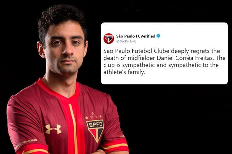 CLB Sao Paulo thương tiếc báo tin tiền vệ Daniel Correa Freitas bị sát hại.
