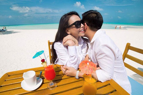 Trà Ngọc Hằng khoe người yêu trên trang cá nhân. 