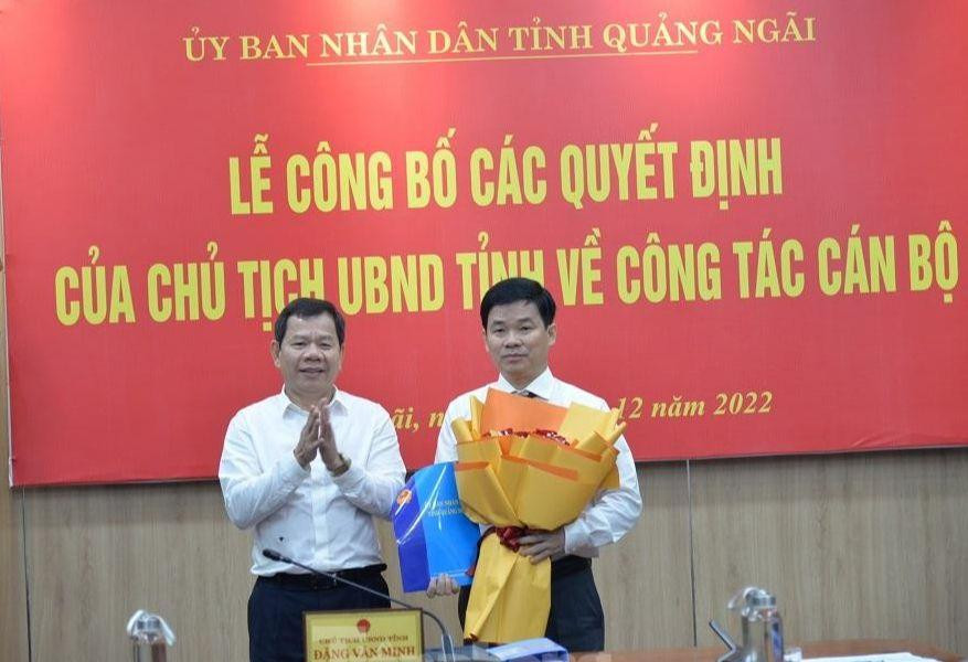 Công bố các quyết định về công tác cán bộ tỉnh Quảng Ngãi