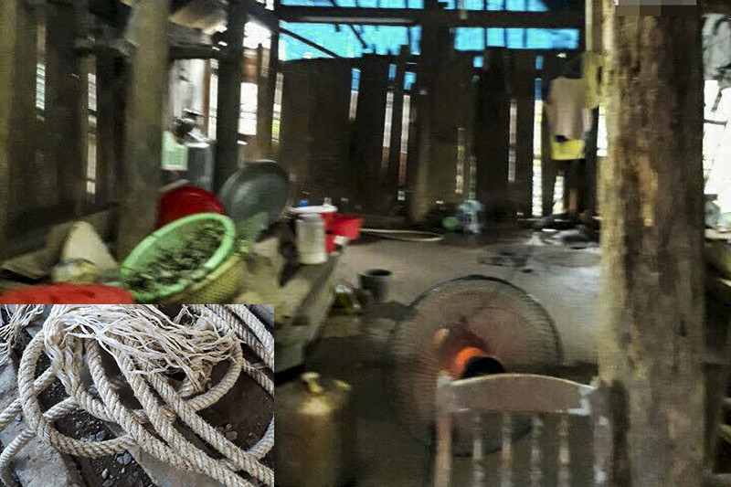 Ngôi nhà nơi xảy ra sự việc đau lòng.