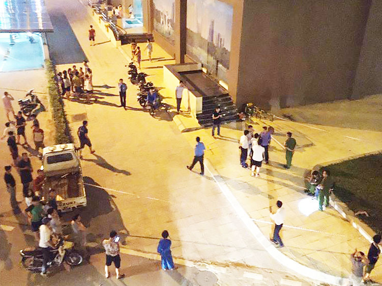 Hiện trường vụ việc.