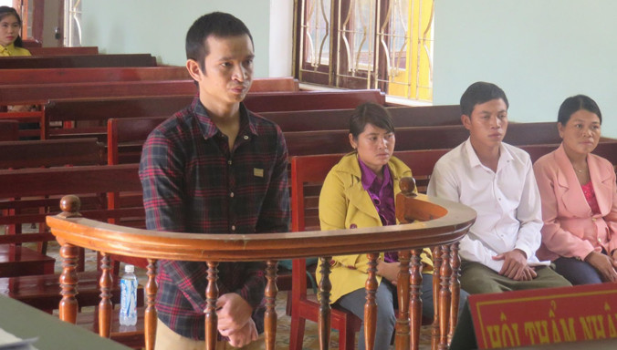 Bị cáo A Chương tại phiên tòa.