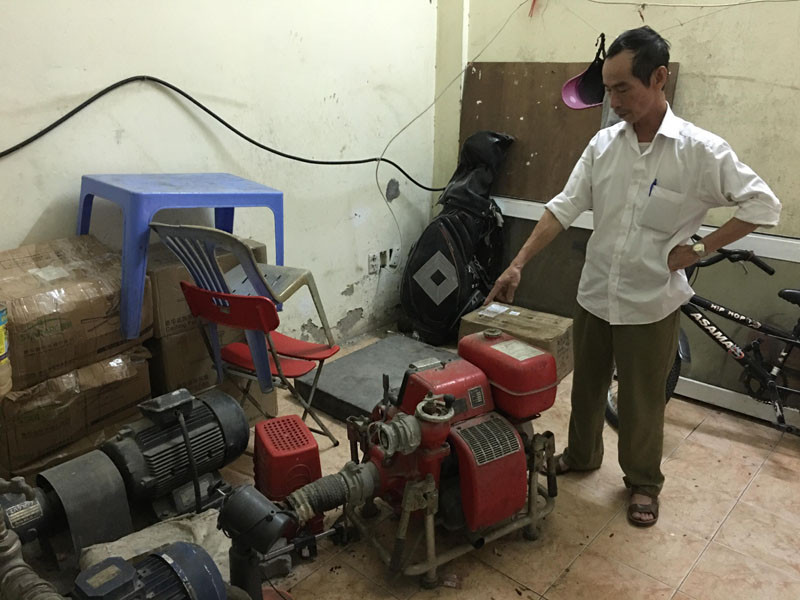 Hệ thống PCCC nhiều chung cư tái định cư hiện không còn tác dụng. Ảnh: Trường Phong