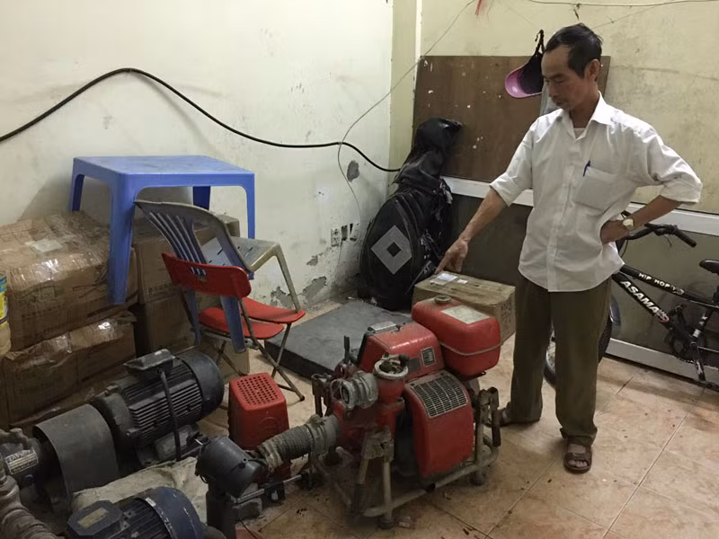 Hệ thống PCCC nhiều chung cư tái định cư hiện không còn tác dụng. Ảnh: Trường Phong
