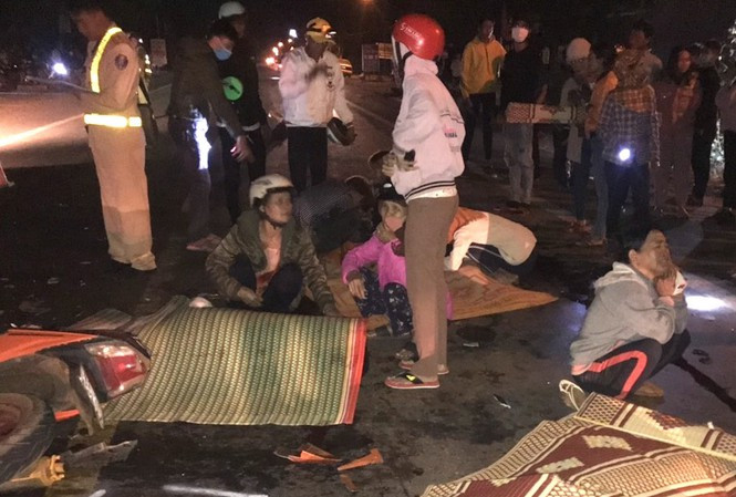 Hiện trường vụ tai nạn khiến 5 người thương vong ở Gia Lai.