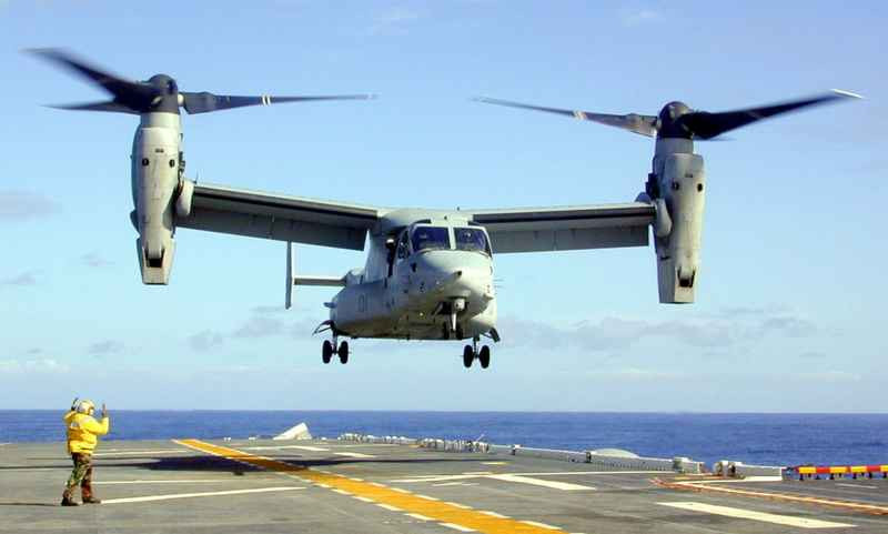 Máy bay cánh quạt Osprey MV-22 của Mỹ. Ảnh minh họa