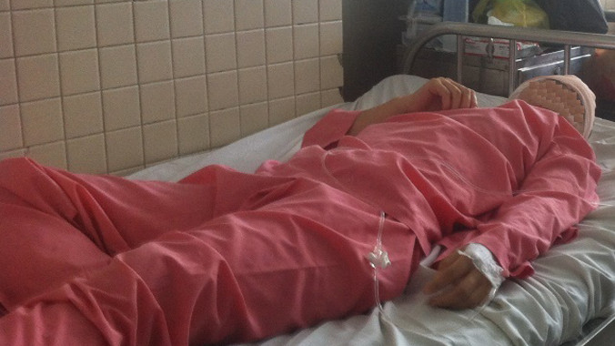 Tại khoa ngoại thần kinh, Bệnh viện Chợ Rẫy TP.HCM chiều 13/1. Ảnh: Q.Ngọc.