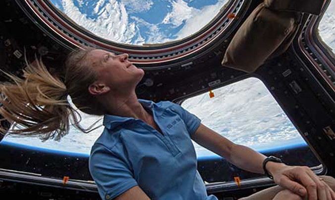 Bên trong Trạm vũ trụ Quốc tế. Ảnh: NASA.