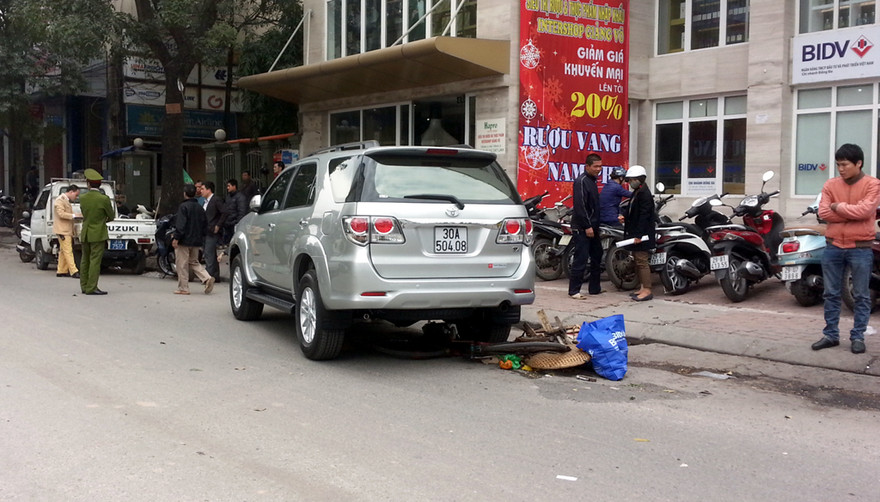 Hiện trường vụ tai nạn.