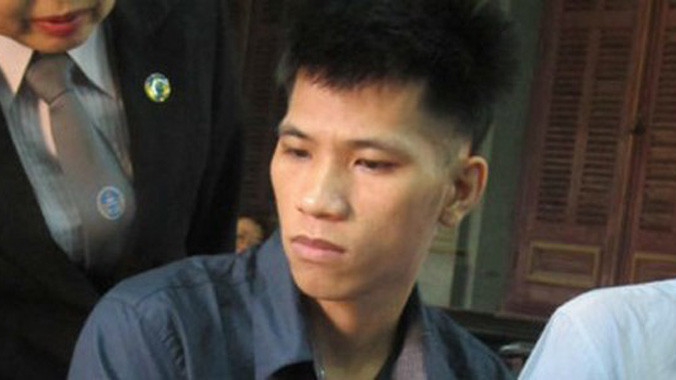 Bị cáo Cường trong phiên phúc thẩm.