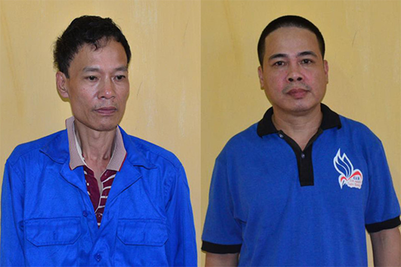 Hai đối tượng Sơn, Khánh.