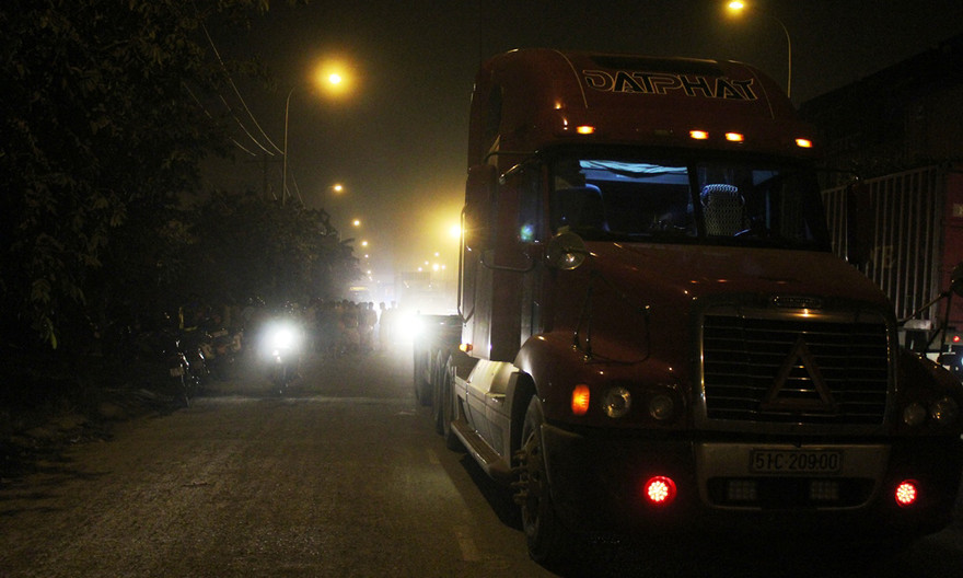 Hiện trường tai nạn.