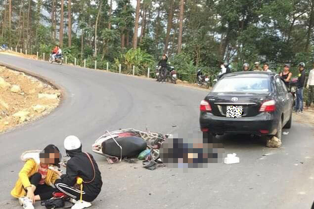 Hiện trường vụ tai nạn.