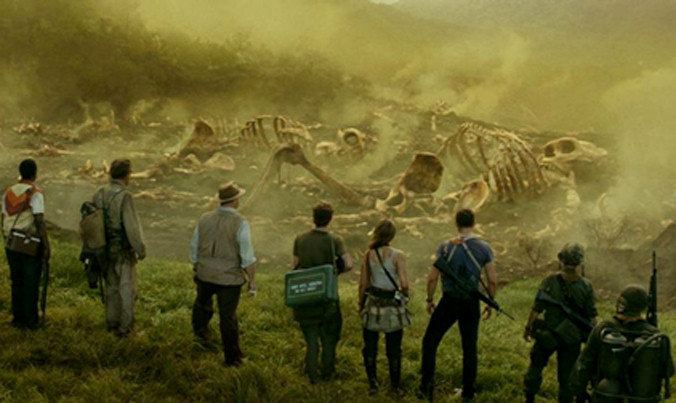 Cảnh trong phim “Kong: Đảo đầu lâu”.