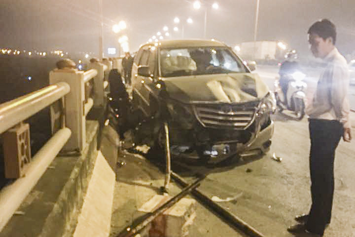 Hiện trường vụ tai nạn.