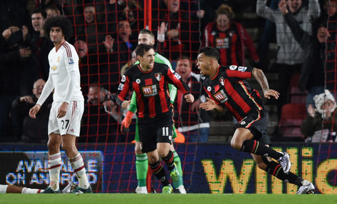 Joshua King ghi bàn thắng quyết định cho Bournemouth. Ảnh: Reuters.