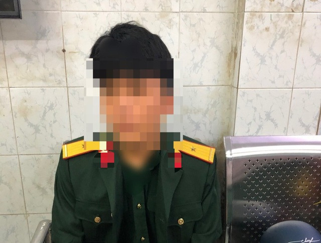 X.T. tại cơ quan công an. Ảnh: DT