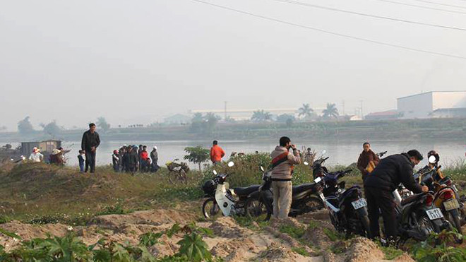 Khu vực phát hiện thi thể 2 thanh niên. Ảnh: CTV