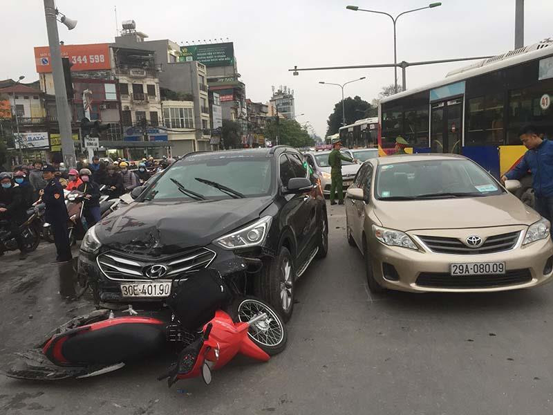 Hiện trường vụ tai nạn.