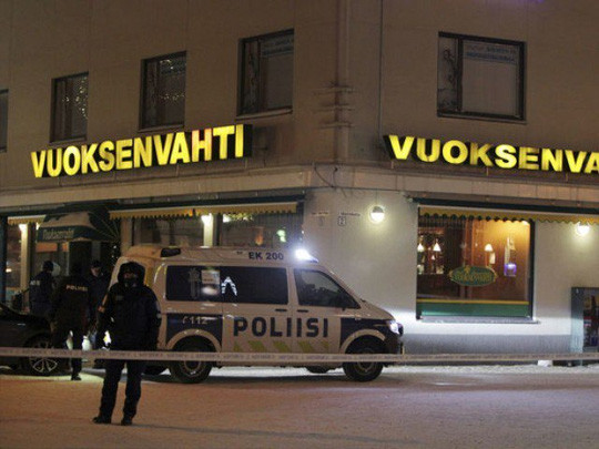 Cảnh sát phong tỏa hiện trường. Ảnh: AP.