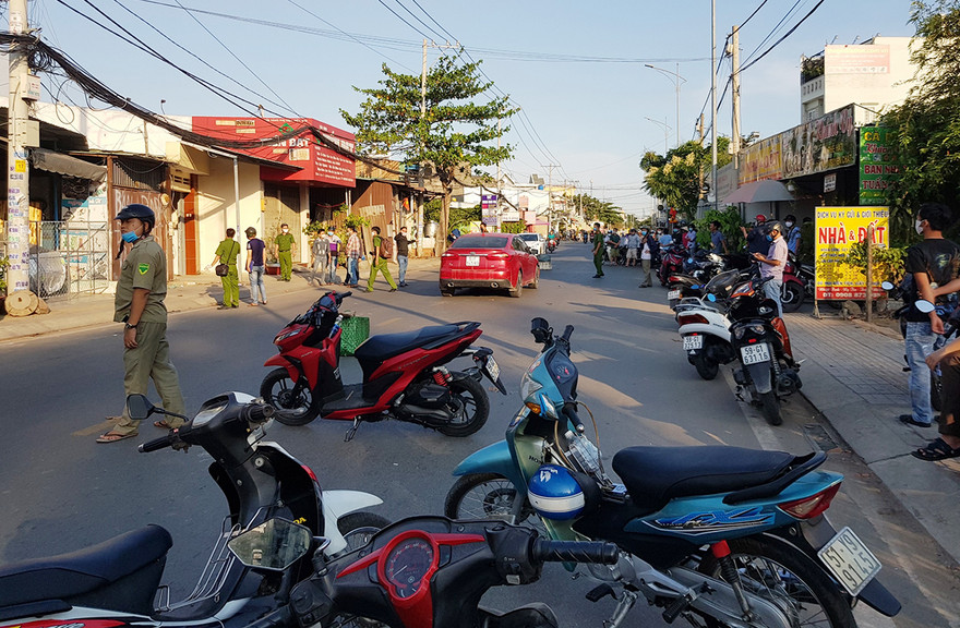 Hiện trường vụ ẩu đả. Ảnh: VnExpress