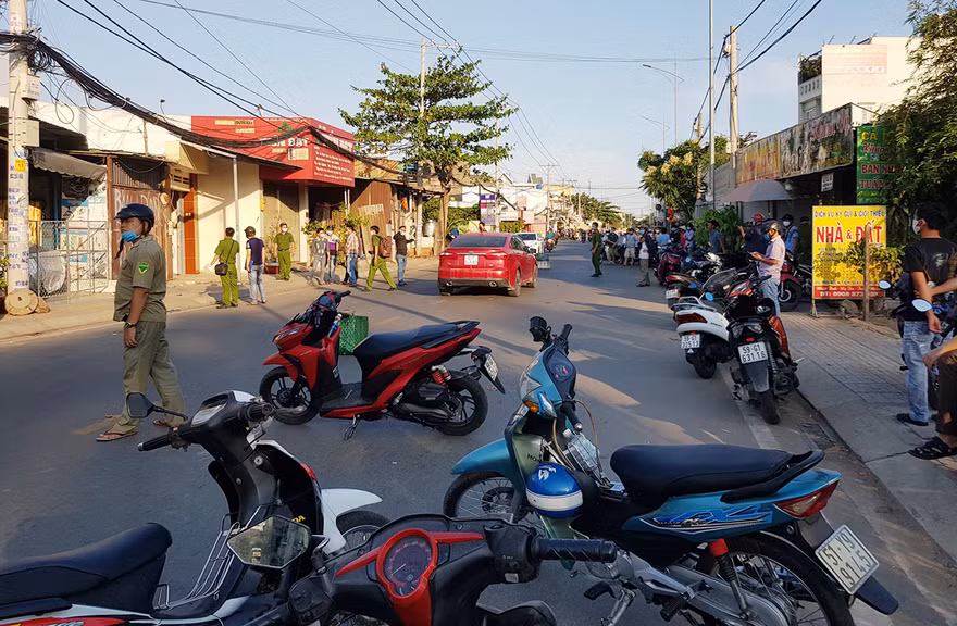 Hiện trường vụ ẩu đả. Ảnh: VnExpress