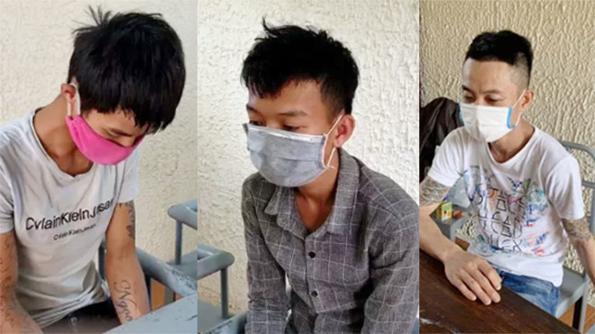 Các đối tượng Cao Xuân Tú, Trần Văn Hùng, Đoàn Văn Thiết