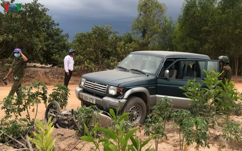 Hiện trường vụ hỗn chiến. Ảnh: Công an cung cấp