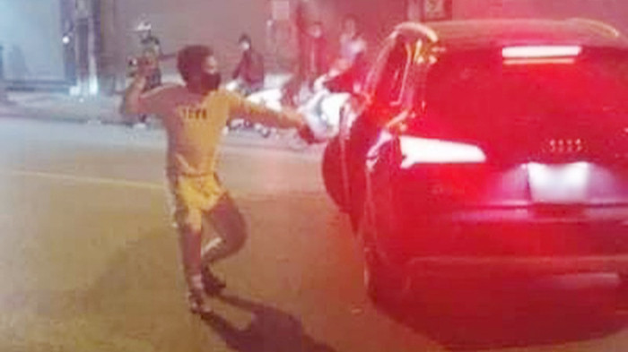 Hình ảnh vụ hỗn chiến cắt từ video clip