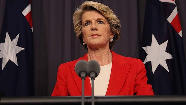 Nữ Ngoại trưởng Úc Julie Bishop.