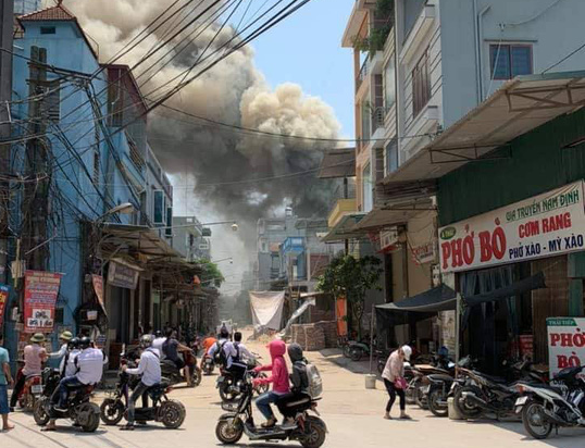 Hiện trường vụ cháy. ẢNh: Otofun