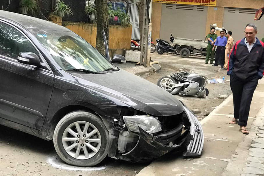 Hiện trường vụ tai nạn. Ảnh: N.T