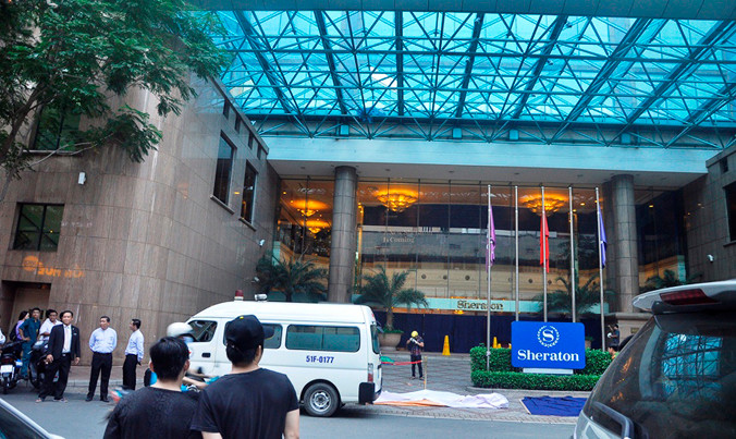 Công nhân rơi từ trên cao xuống tử vong.