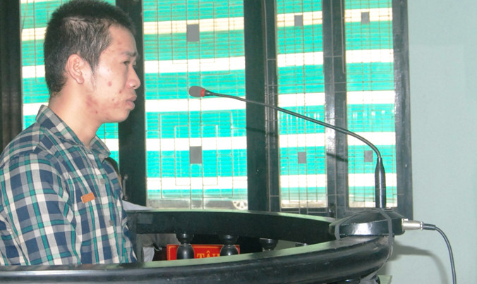 Nguyễn Văn Bạc tại phiên sơ thẩm. Ảnh: V.Dinh.