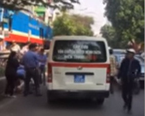 Hiện trường vụ tai nạn.