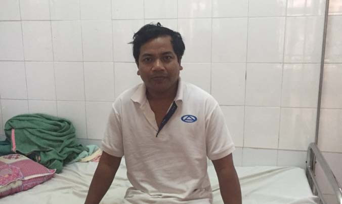 Bệnh nhân Y Thiu Byã sau ca mổ.