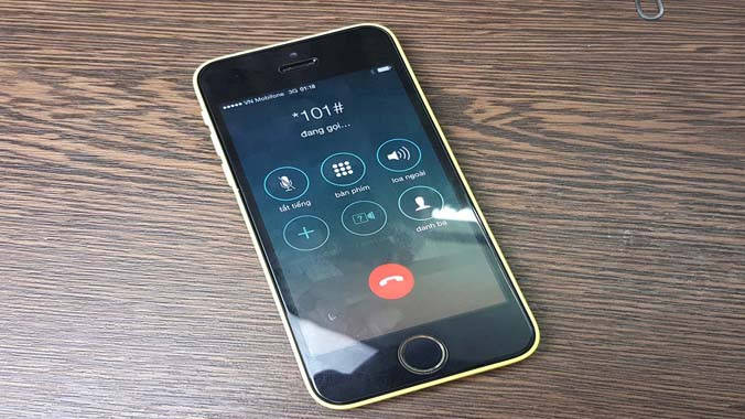 Không thể thao tác *101# để kiểm tra tài khoản.