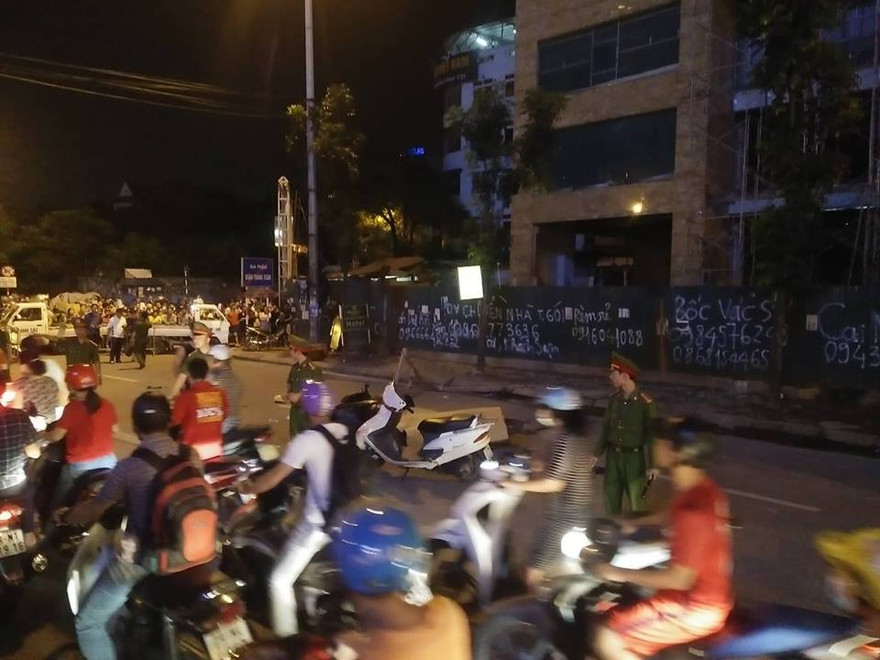 Hiện trường vụ việc.