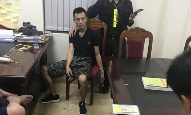 Một đối tượng bị bắt giữ. Ảnh: Công an Nhân dân