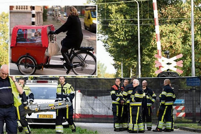 Những đứa trẻ trên một chiếc xe đạp tương tự như một chiếc xe trên cùng bên trái khi chúng gặp tai nạn. (Nguồn: Reuters)