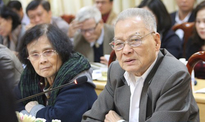 GS.Trần Phương – Hiệu trưởng Trường Đại học Kinh doanh và Công nghệ Hà Nội. Ảnh: Thùy Linh.