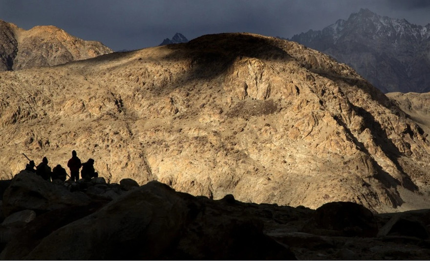 Quân Ấn Độ và Trung Quốc đang đối đầu ở vùng Ladakh. (Ảnh: AP)