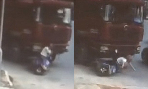 Người phụ nữ sống sót kỳ diệu sau khi bị cuốn vào gầm xe tải