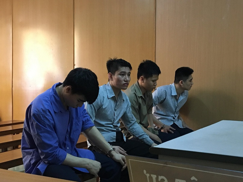 Các bị cáo tại tòa. Ảnh: Tân Châu