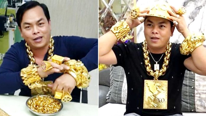 Phúc XO khoe vàng... giả khi chưa bị bắt