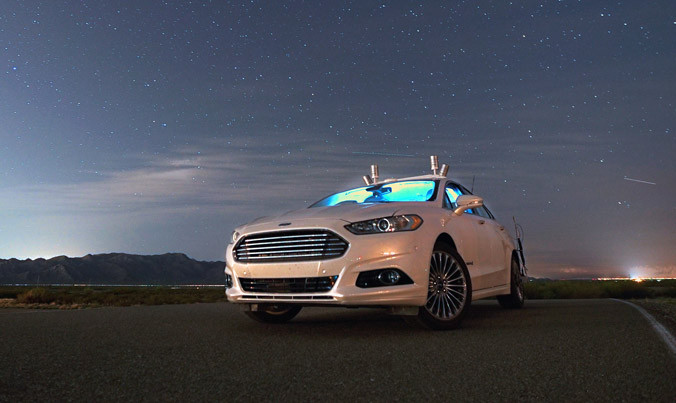 Một chiếc xe Ford tự hành.