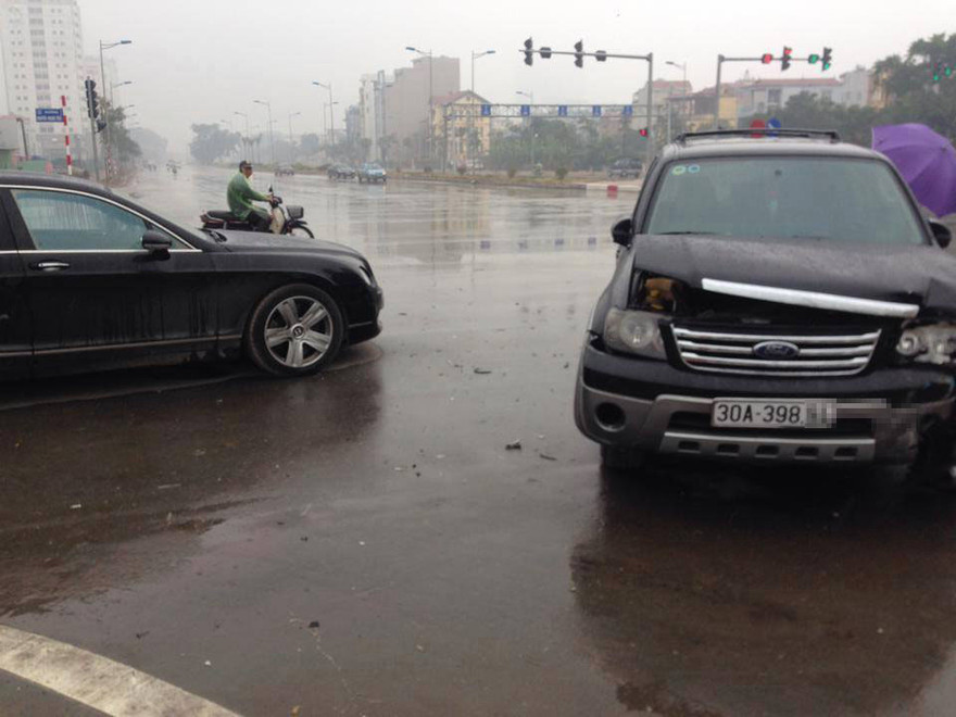 Hiện trường vụ tai nạn.