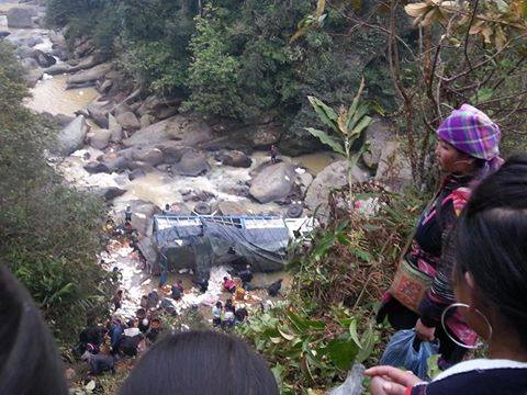 Hiện trường vụ tai nạn. Ảnh Otofun.